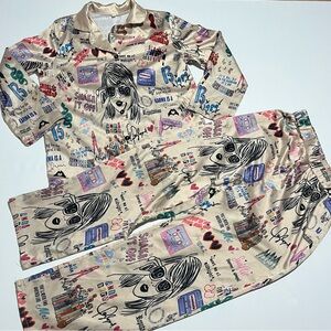 Taylor Swift Pajama Set Kids Size Medium Leisure Casual Loungewear